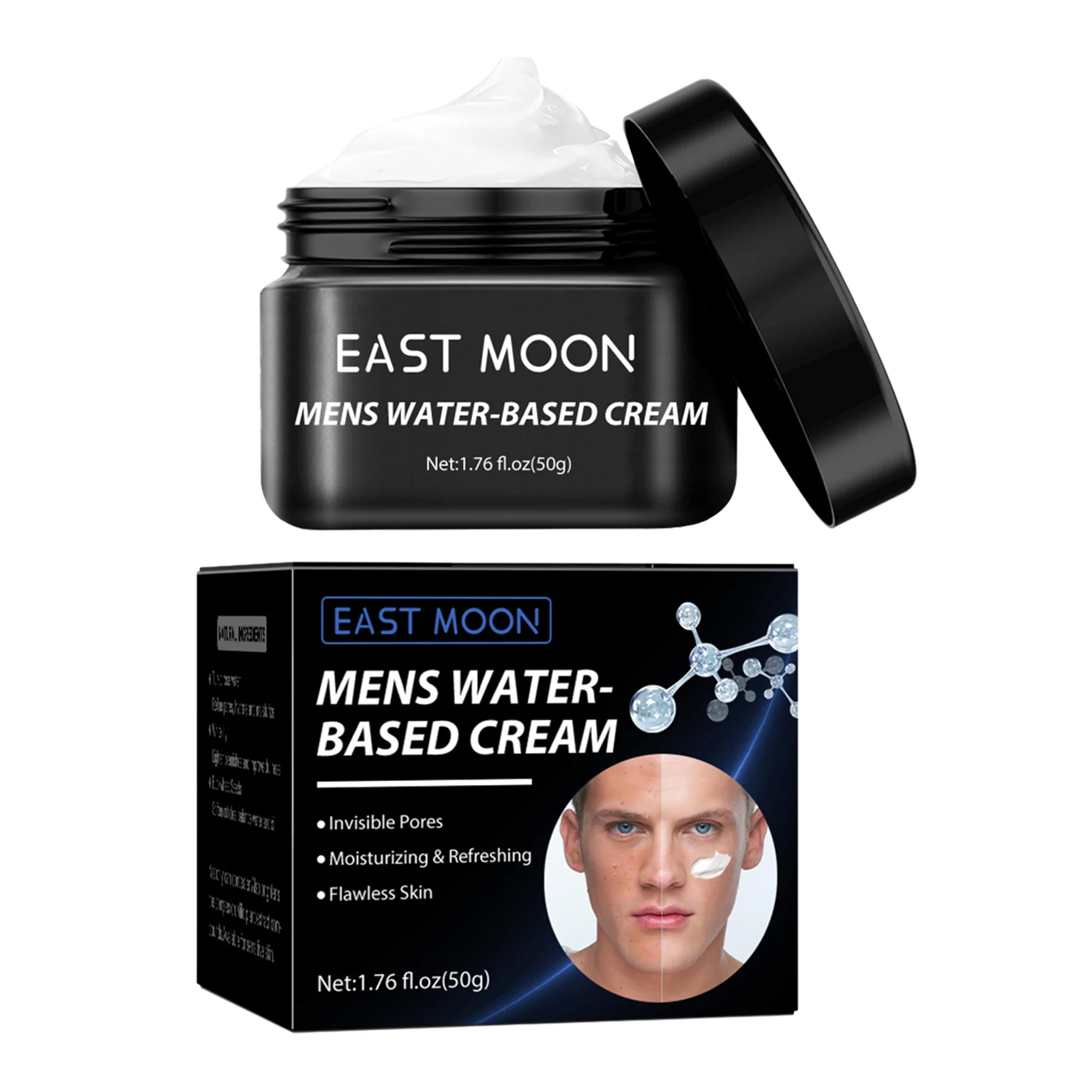 

Men's Face Cream Moisturizer Facial Moisturizer Cream For Men Reduces The Look Of Wrinkles & Pores Visibly Brightens Skin