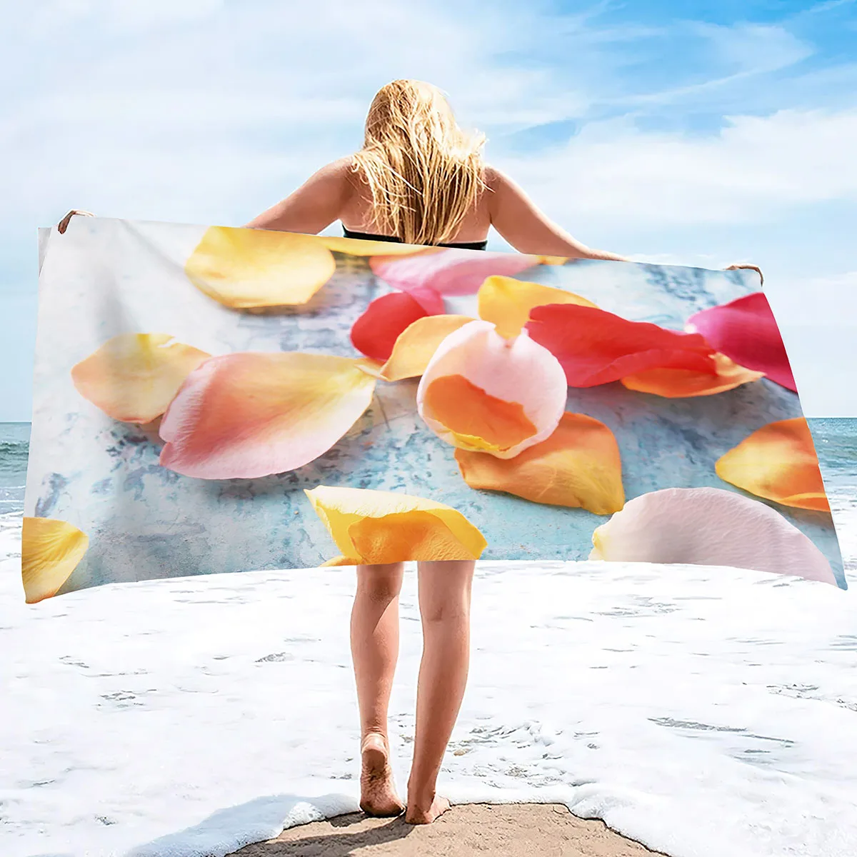 

Beach Towel Large Soft Quick Dry High Absorbent Towel Bath Towels Sandless Towels Perfect for Swim, Bathroom Tub and Camping
