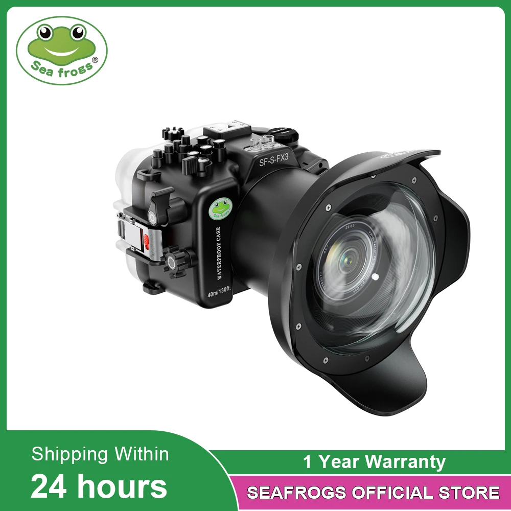 

Seafrogs 40Meter Waterproof Camera Housing For Sony FX3 Cinema Line Photography Equipment Underwater Diving Case