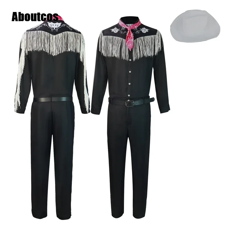 Костюм для косплея Кена Барби из фильма Aboutcos комплект розовой рубашки и шортов в