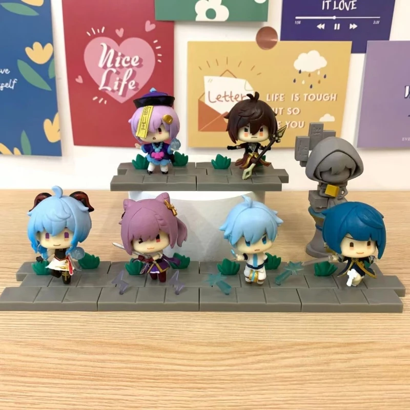 

Genshin Impact Anime Figure PVC Game Figurines Cute Dolls Model Toys Cartoon Figures Collection Desk Ornaments Home Decoration