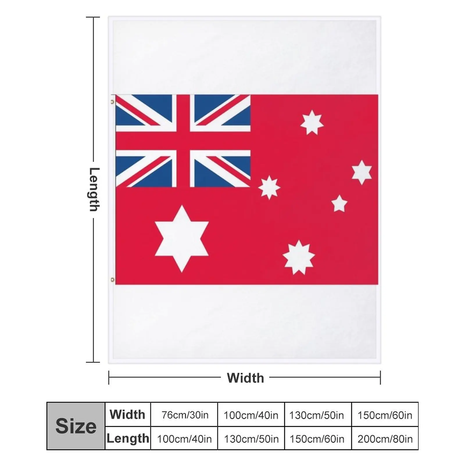 Австралийское одеяло федерального красного ансамбля 1901 180x120 см для