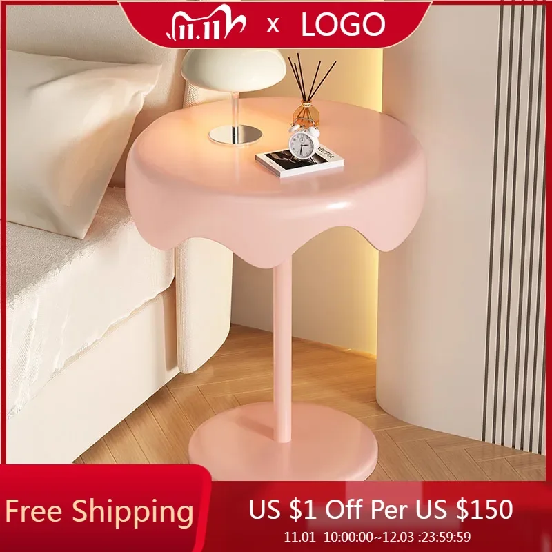 Готический узкий ночной столик для девочек золотые акриловые ножки стеклянный