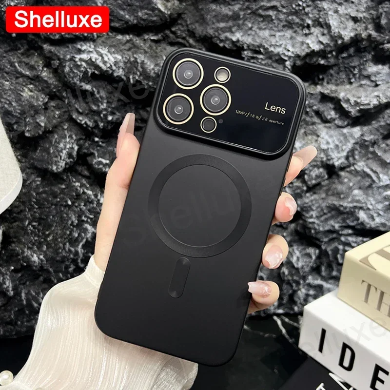 Роскошный мягкий чехол Magsafe с покрытием для беспроводной зарядки iPhone 15 14 Plus 13 12 11