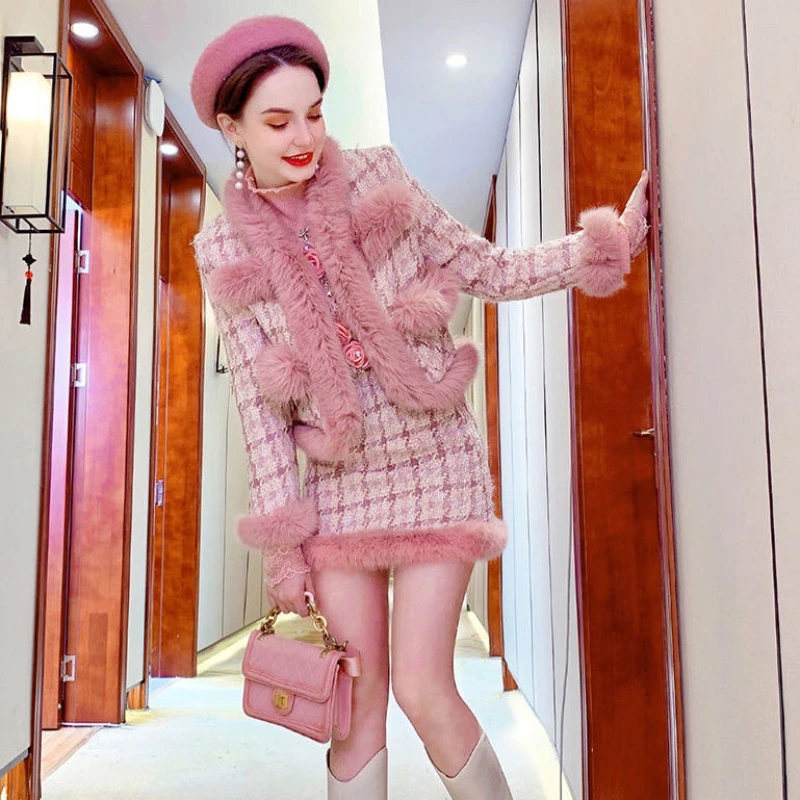 Женское платье во французском стиле темпераментная Милая ветровка и юбка для