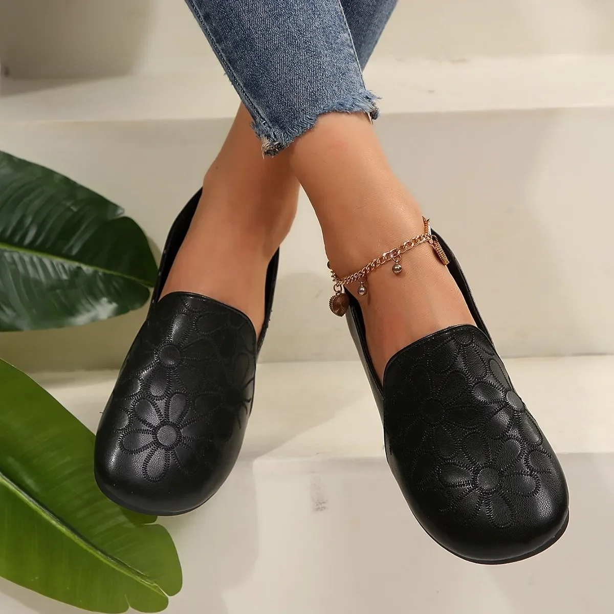 Arge Size модные осенние туфли для женщин новый стиль женская обувь на плоской