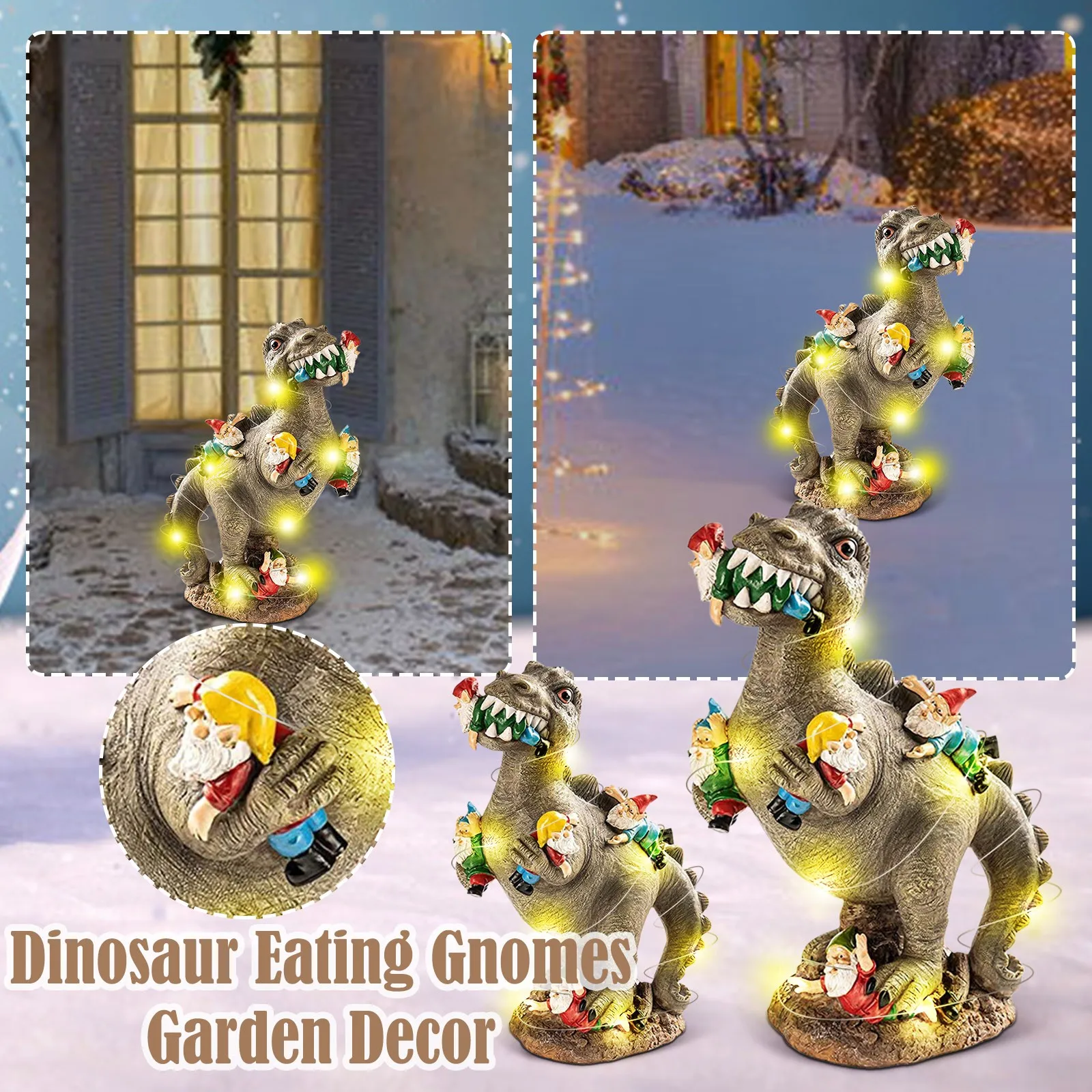 

Декоративная уличная статуя динозавра садовые гномы фигурки еды домашний декор