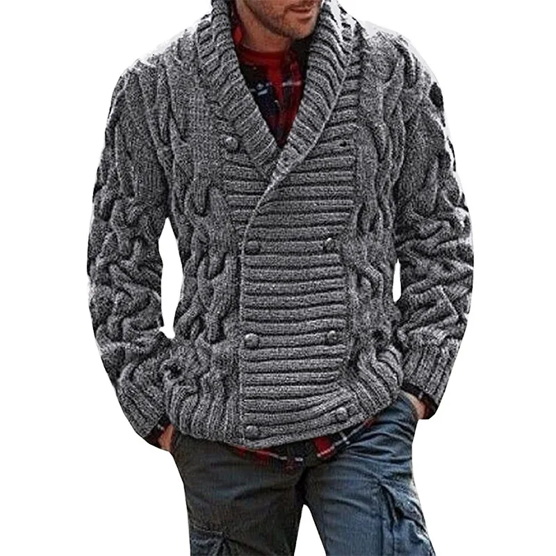 

2023 Winter Autumn Men Cardigan Sweater Men's V Neck Warm Knitting Sweaters Male Casual Slim Fit Jumper Clothes Jacket Coat Male