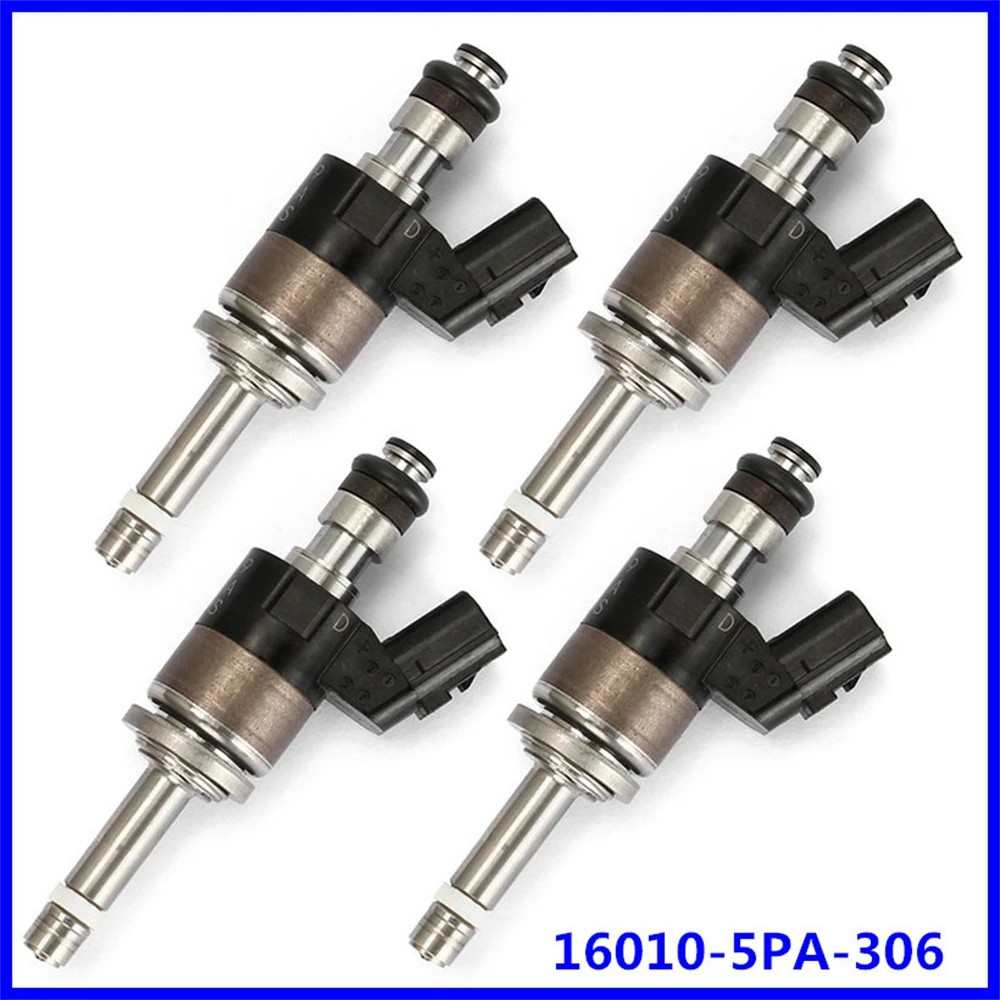 

4Pcs Fuel Supply Injector New 16010-5PA-306 16010-5PA-305 For Honda Accord CRV