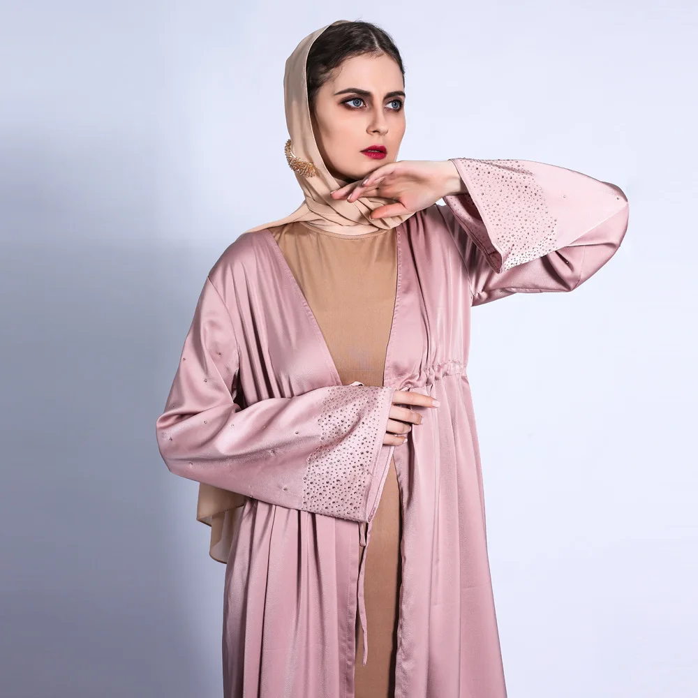 Кафтан абайя Дубай кимоно Турция мусульманский модный кардиган Mujer платье в