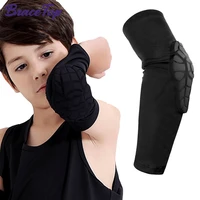 bracetop 1 pc kidsyouth elbow pad honeycomb compression sleeve guard sports protective gear for basketball baseball volleyball