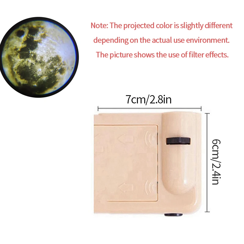 Ночник с проекцией луны и галактики для декора комнаты, вечеринки и фотосессий.