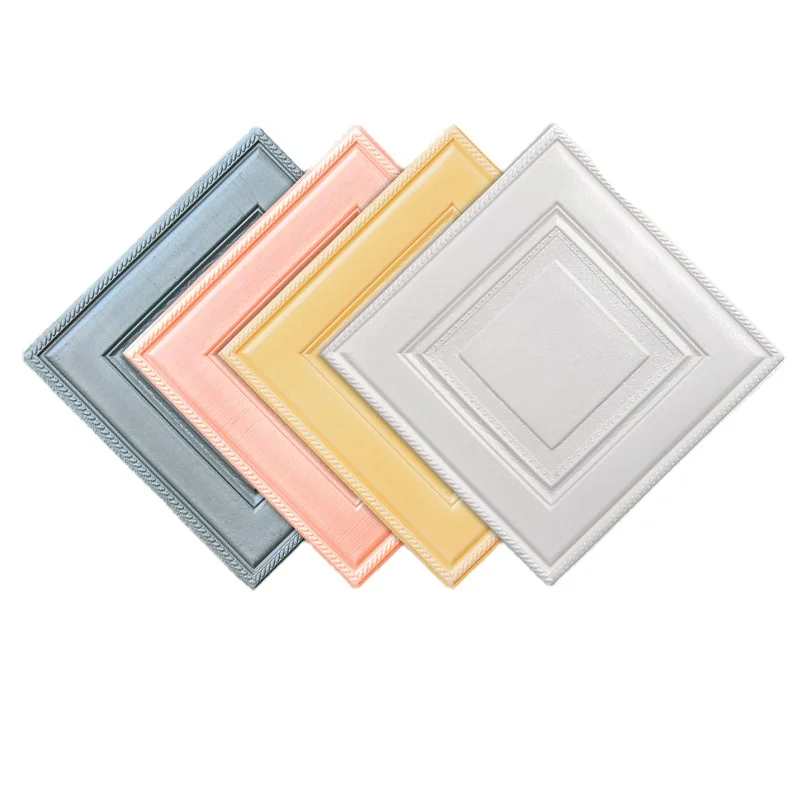 

3d Wall Stickers Ceiling Ceiling Living Room Foam Self-adhesive Rental Room Simple Decoration Net Red Bedroom Student Dormitory