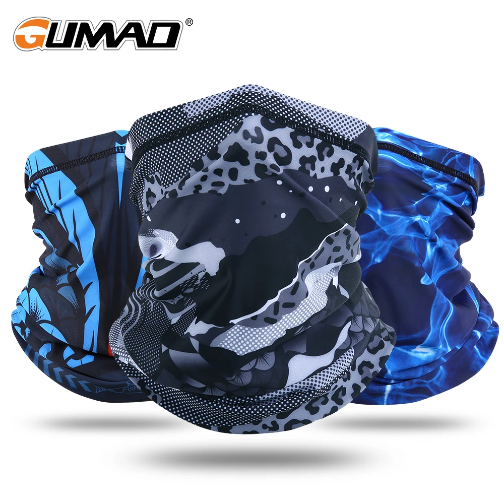 

Summer Printed Bandana Hiking Neck Gaiter Hunting Half Face Cover Cycling Running Tube Scarf Fishing Sports Cool Mask Men Women