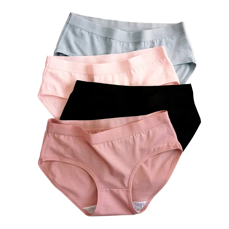 Pure Cotton Panties 3Pcs/Lot Women’s Cotton Underwear Comfort Briefs Breathable Panties Mid Waist Seamless Underpants Pure Cotton Panties 3Pcs/Lot Women’s Cotton Underwear Comfort Briefs Breathable Panties Mid Waist Seamless Underpants