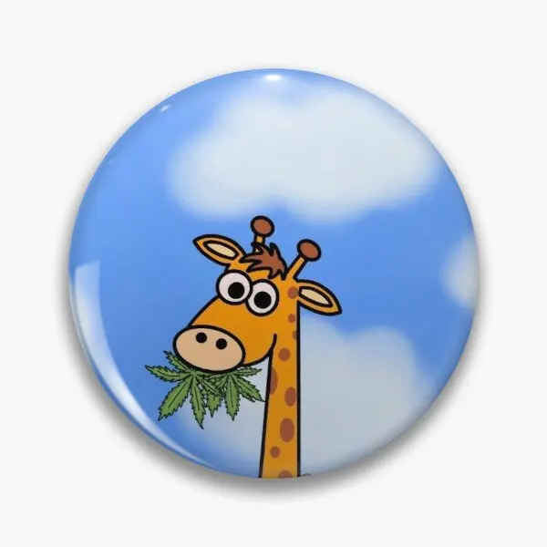 

Stoned Giraffe Customizable Soft Button Pin Funny Lapel Pin Hat Fashion Collar Metal Badge Lover Gift Clothes Women Creative