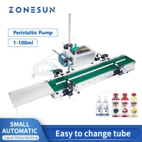 zonesun filling machine small intelligent liquid perfume eye drops sample peristaltic pump bottle filler