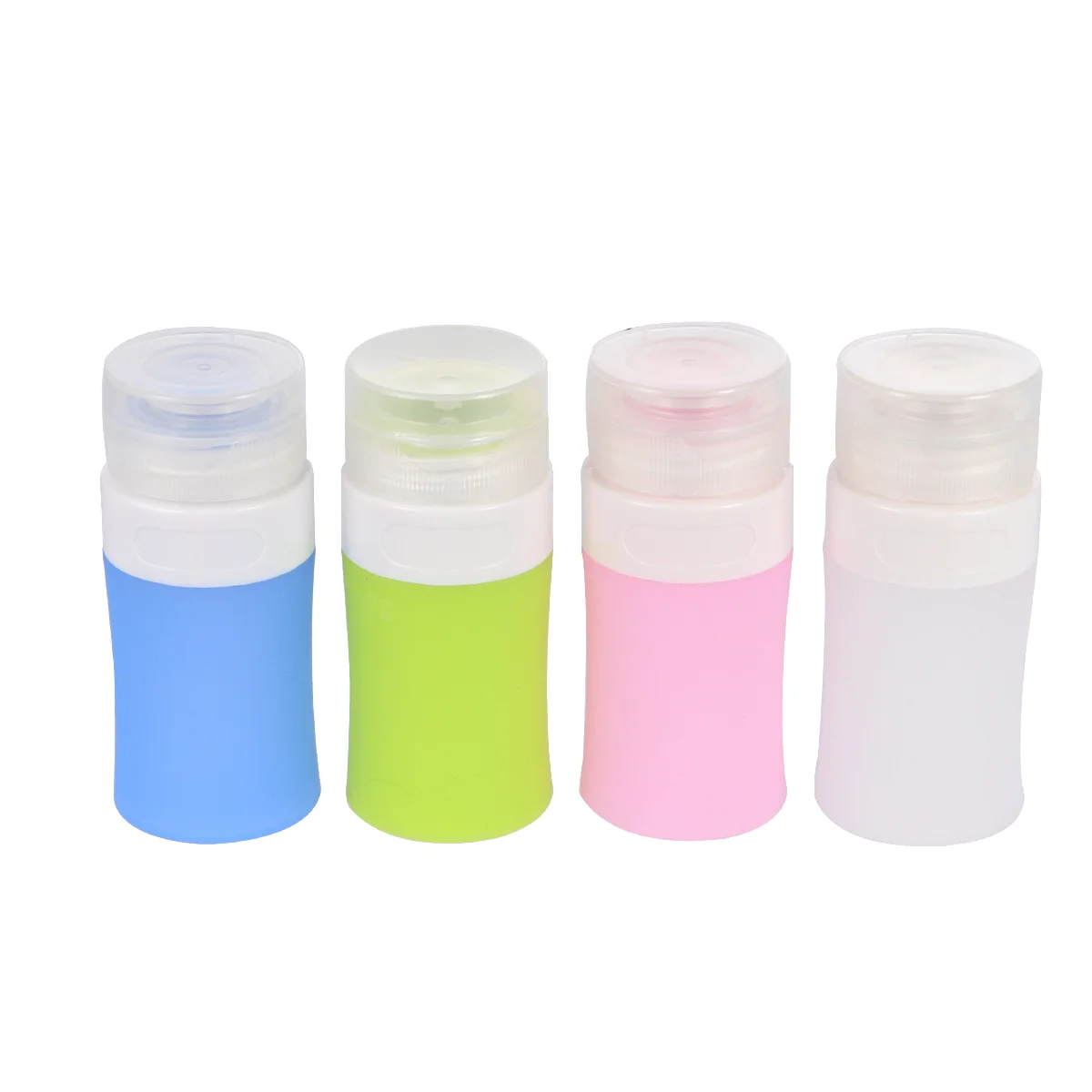 

Travel Bottles Bottle Empty Containers Portable Clear Kit Liquid Soap Lotion Refillable Hand Tube Sample Silicone Set Size Jar
