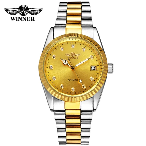 T-WINNER Мужские автоматические часы из нержавеющей стали