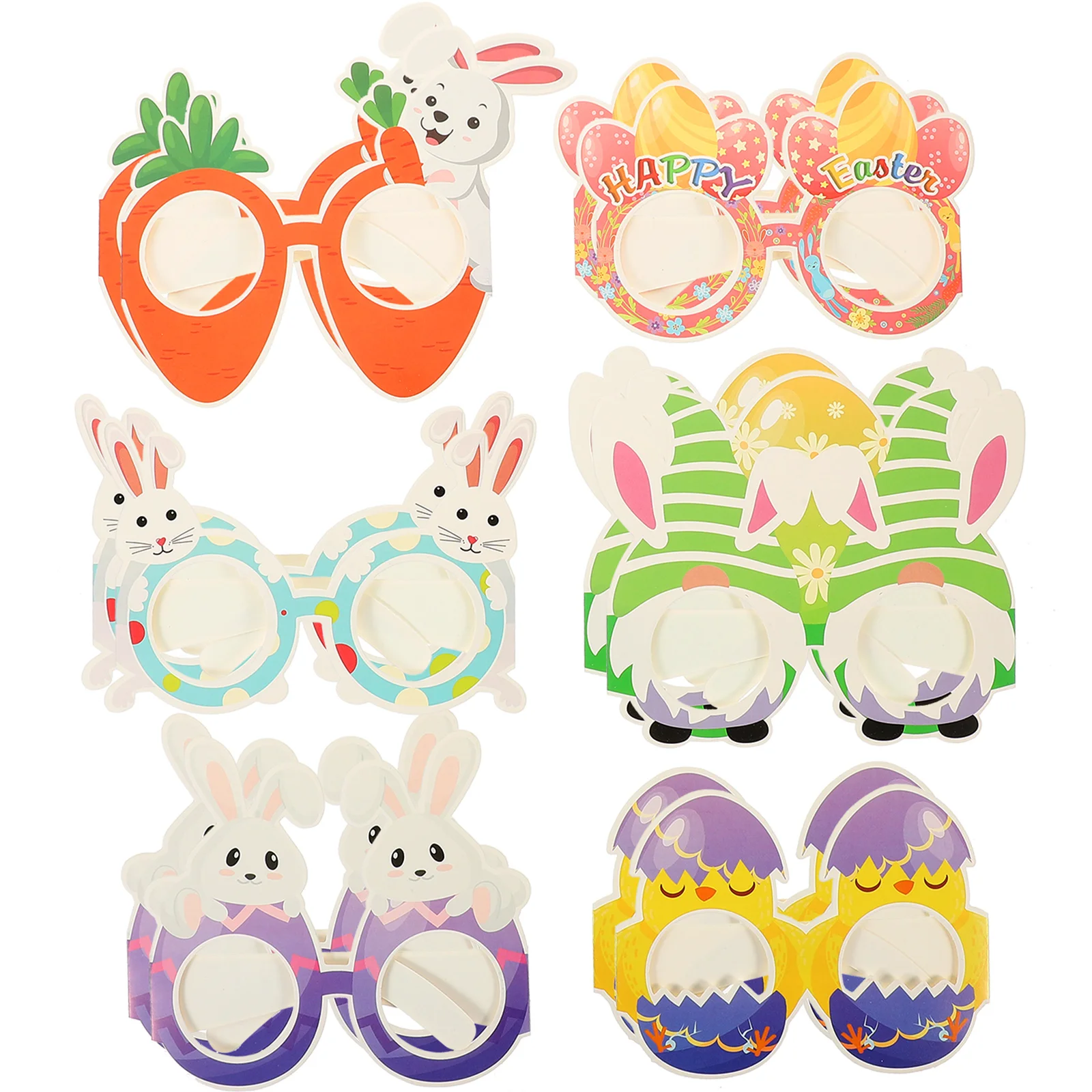 

Easter Glasses Party Kids Bunny Eyeglasses Eyewear Novelty Frame Ears Props Photo Chick Paper Supplies Fake Costume Eyewears Egg