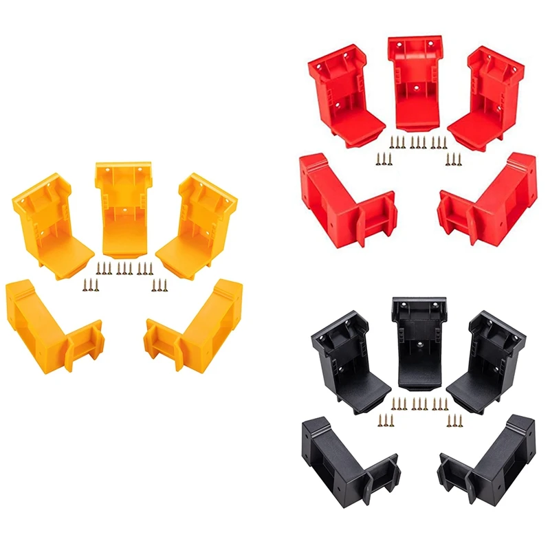 

5Pcs Tool Mount For Dewalt 18V,20V Drill, Battery Holder For Dewalt Battery Dock Holder Fit For DCB203 DCB205 Battery
