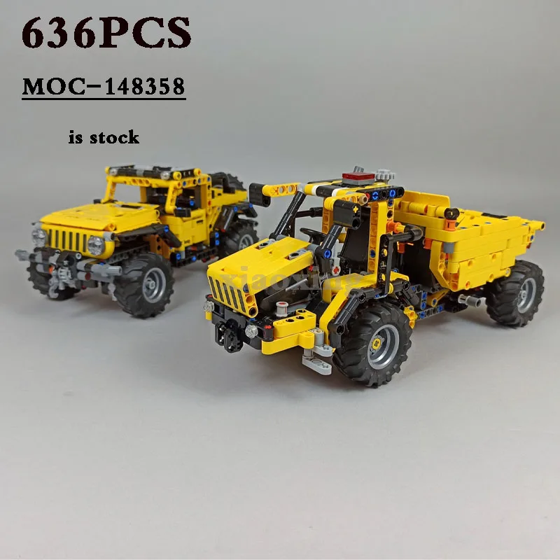 

Модель самосвала MOC-148358 42122 с шарнирным сочленением, модульная игрушка, Веселый грузовик, 636 шт. строительных блоков, игрушки для детей, подарок на день рождения, Рождество