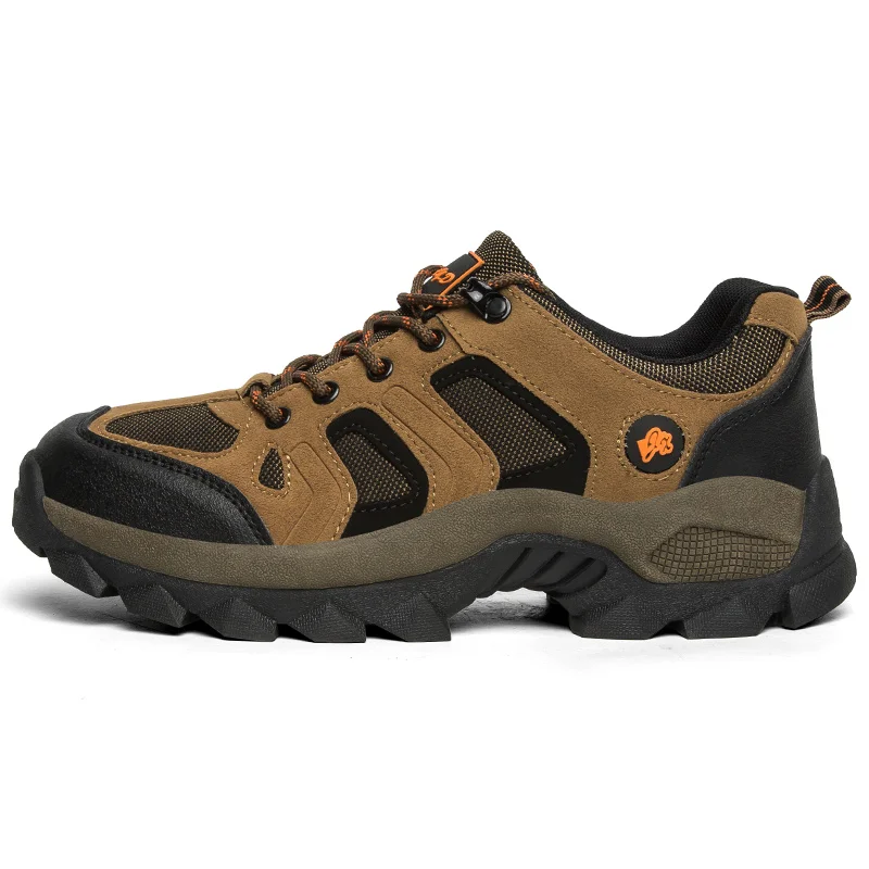 New Arrival Leather Hiking Shoes Wear-resistant Outdoor Sport Men Shoes Lace-Up Mens Climbing Trekking Hunting Sneakers