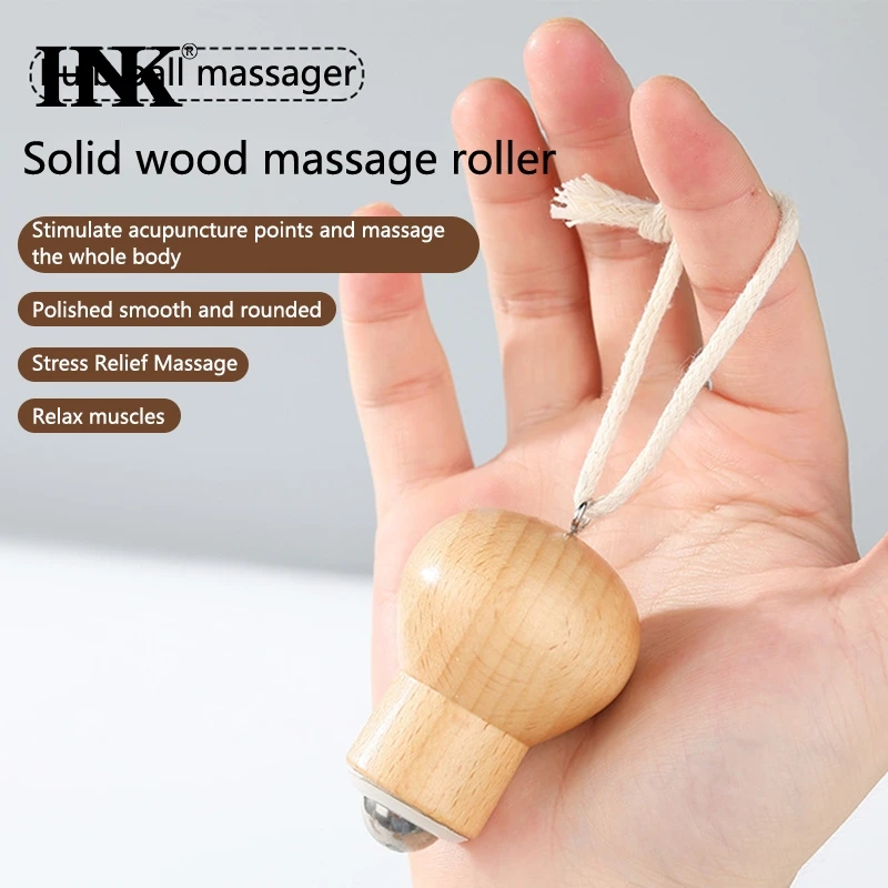 Вращающийся на 360 градусов мини-массажер для лица роликовый массажер мышц