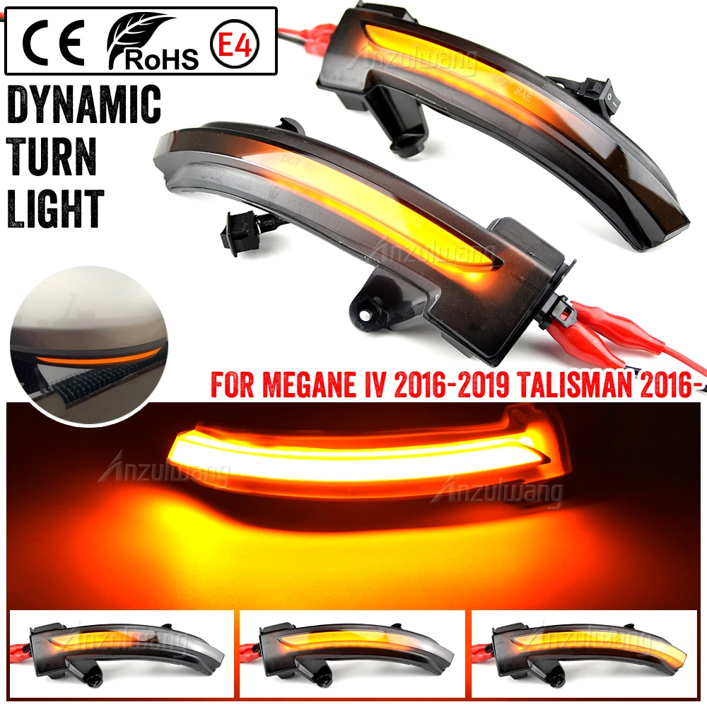 

Rearview Mirror Indicator Flowing Blinker Lamp LED Dynamic Turn Signal Light For Renault Megane IV 2016-2019 Talisman 2016-