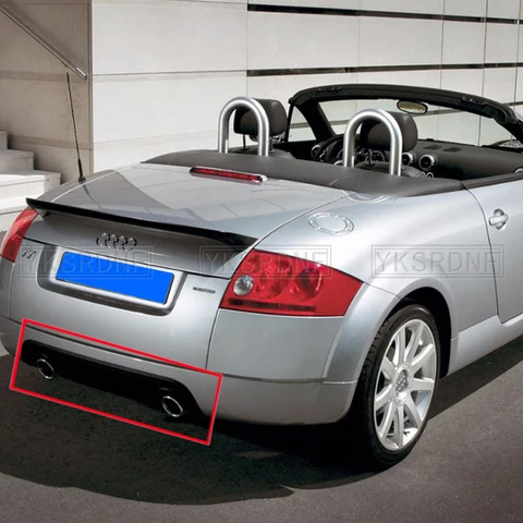 Для Audi TT 8N Sport Coupe Convertible 2 двери задний бампер диффузор спойлер защита заднего углеродного волокна 2004 2005 2006