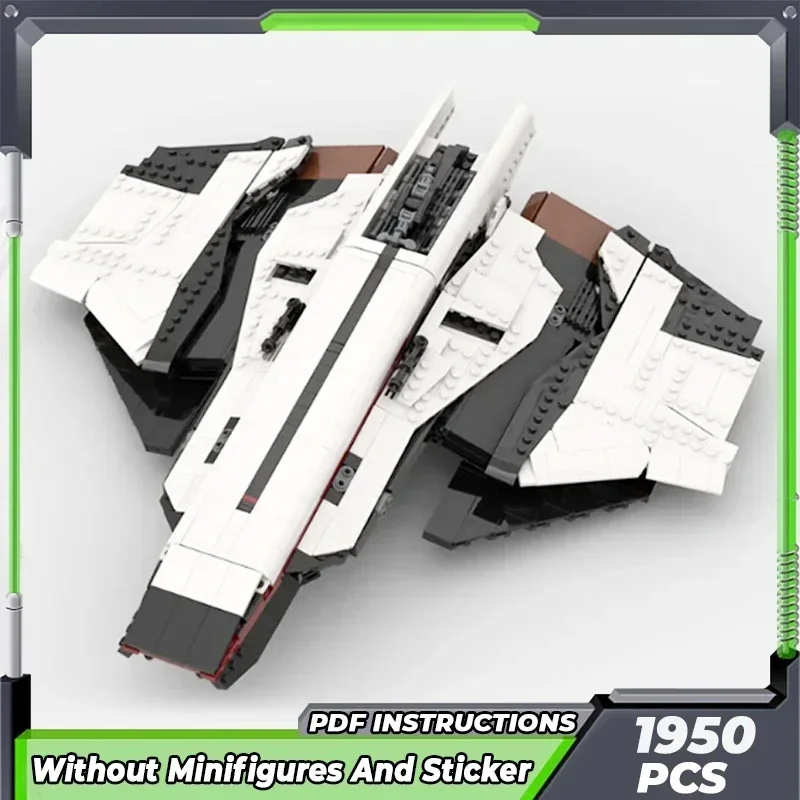 Moc строительные кирпичи модель военного оружия звездный дух военный корабль