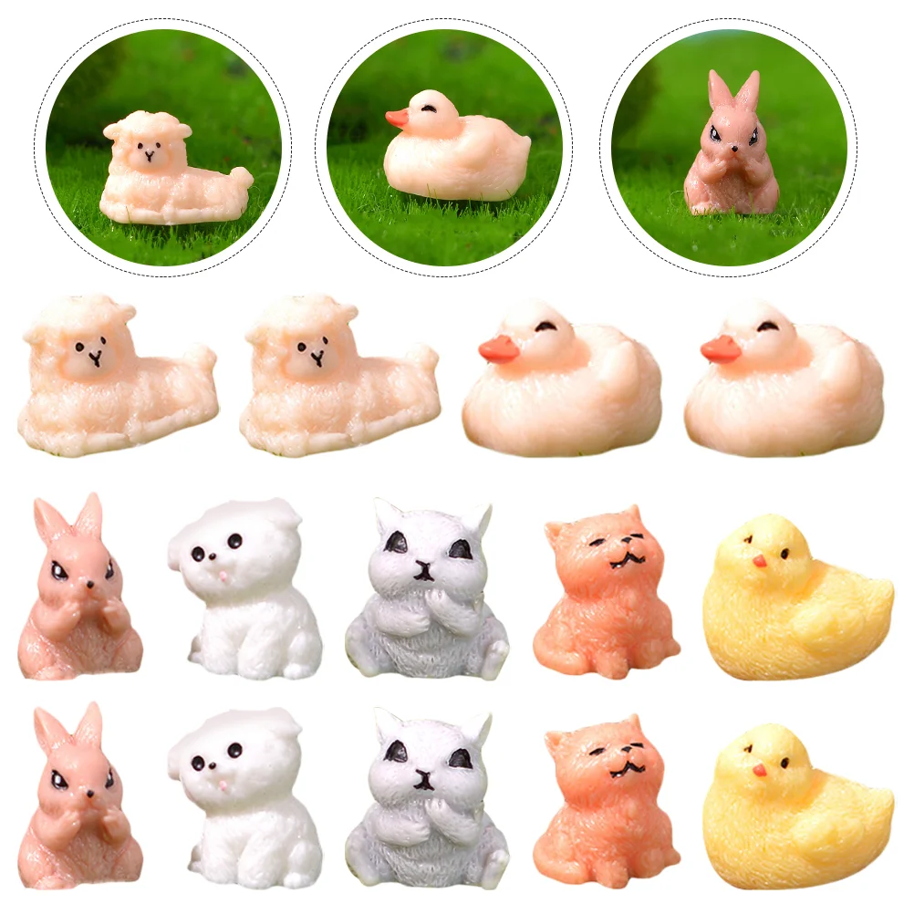 

Mini Animal Figurine Figurines Resin Figurine Model Tiny Statues Miniature Adornment Desktop