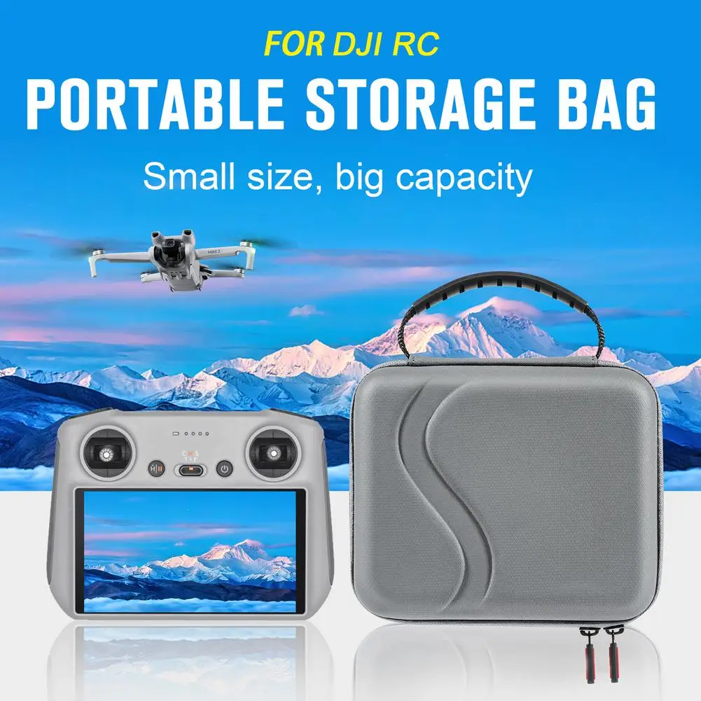 

Storage Bag Compatible For Dji Ma-vic 3/pro Remote Control Shockproof Portable Handbag Carrying Case