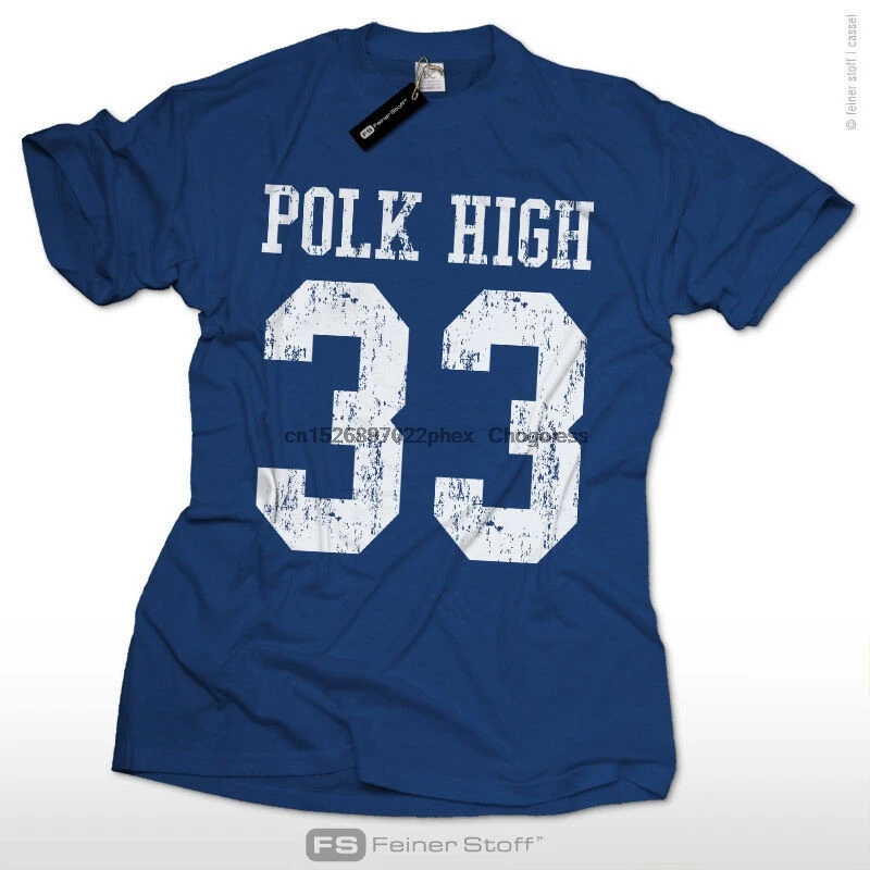 Футболка Polk High 33 S-XXL Футбольная винтажная Эл Банди забавная Клубная футболка No MA on