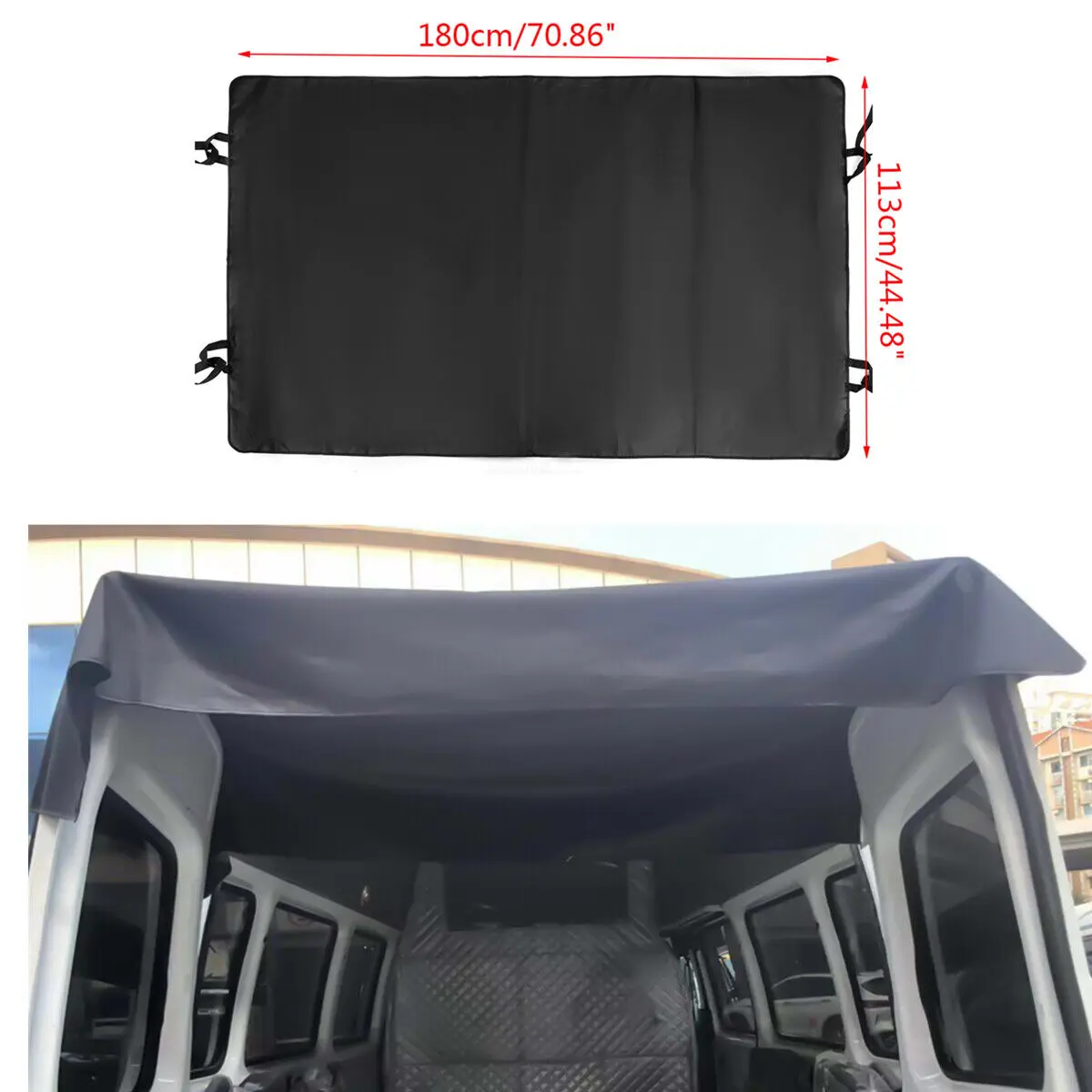 REAR BARN DOOR AWNING COVER Fit Ford Transit，Ram Promaster，VW Crafter，Iveco