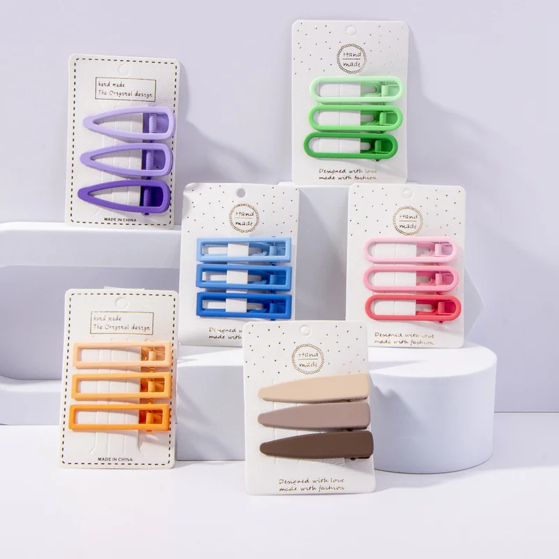 

3 шт., женские заколки для волос, в форме квадратов