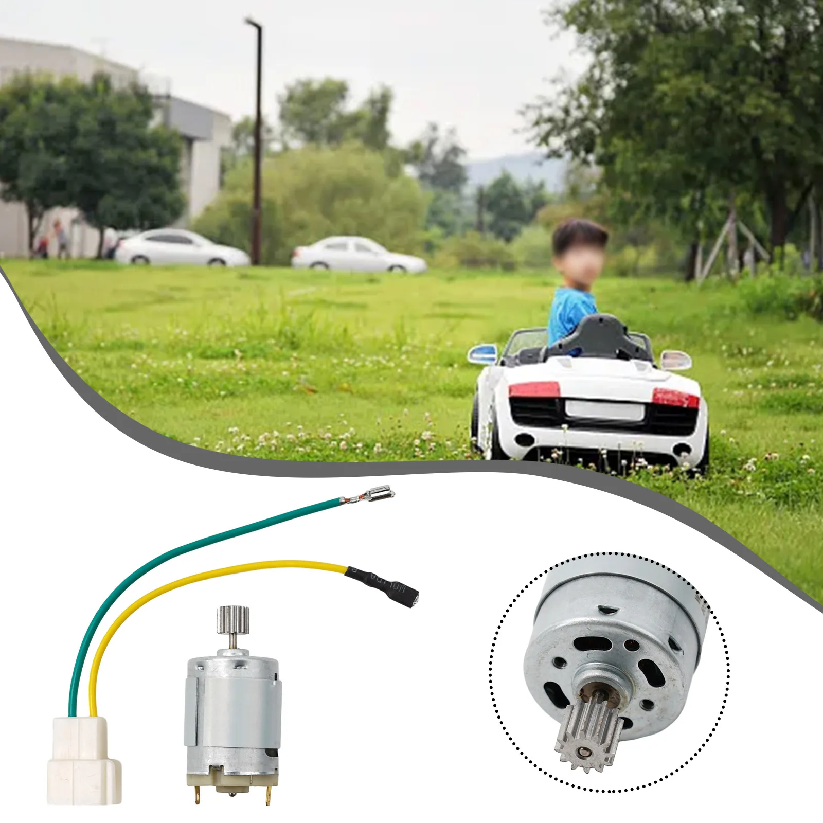 

Kid Toy Parts Electric Car Motor Toy Motor 1 Cm 10 Teeth 6V /12V 24V DL555 Fittings Gearmotors For Kids Electric Car