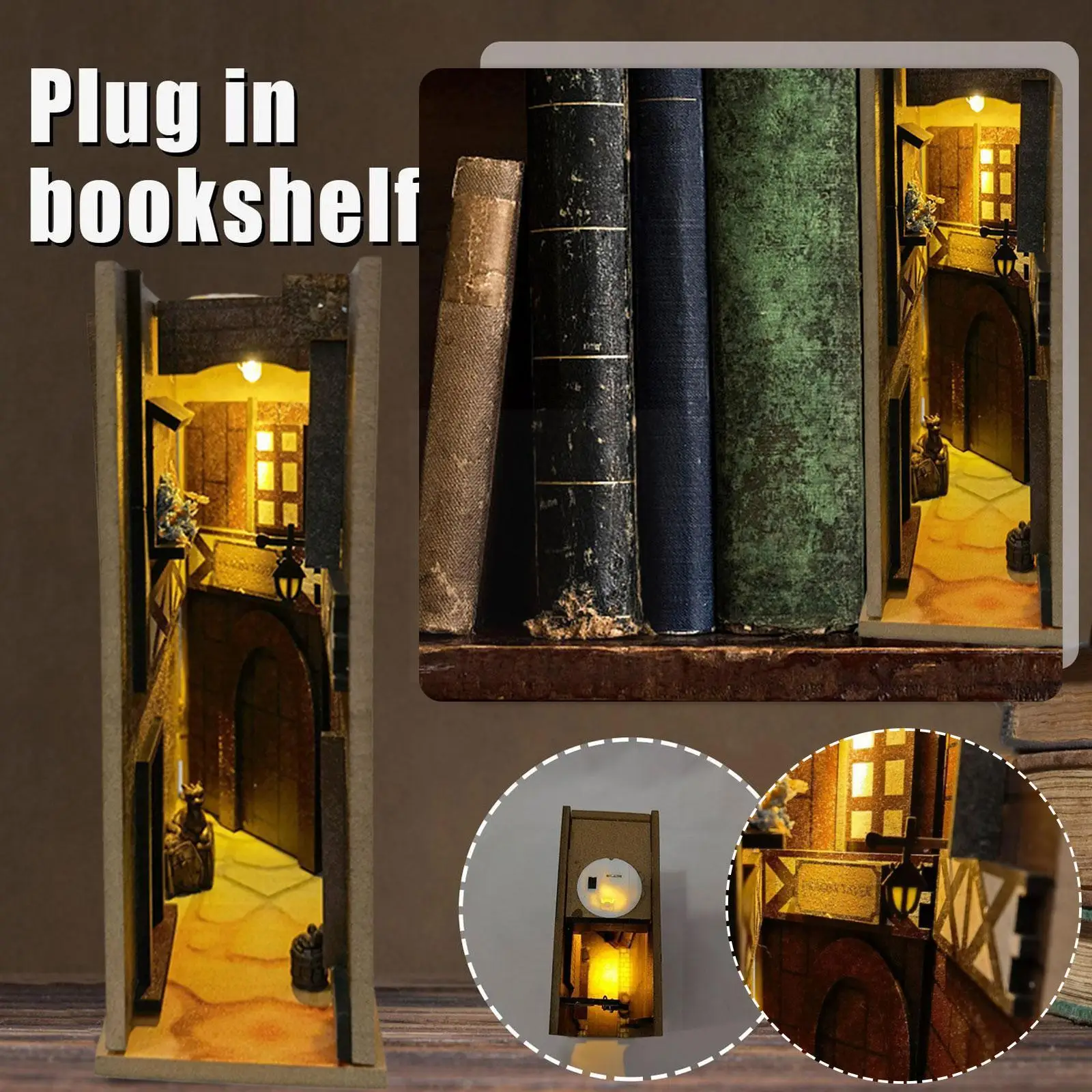 

Деревянные 3D деревянные плоские подставки для книг на Хэллоуин, домашнее настольное украшение, классические домашние подарки, аксессуары д...