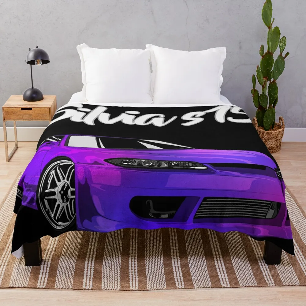 

Nissan Silvia s15 Spec-R Throw Blanket blanket wool tweed blanket decorative blankets