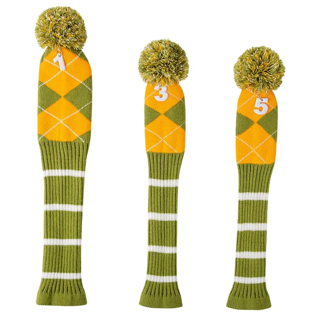 

Fairway Covers Cover Golf Club Headcover Putter Club Cover Knit Dustproof Washable