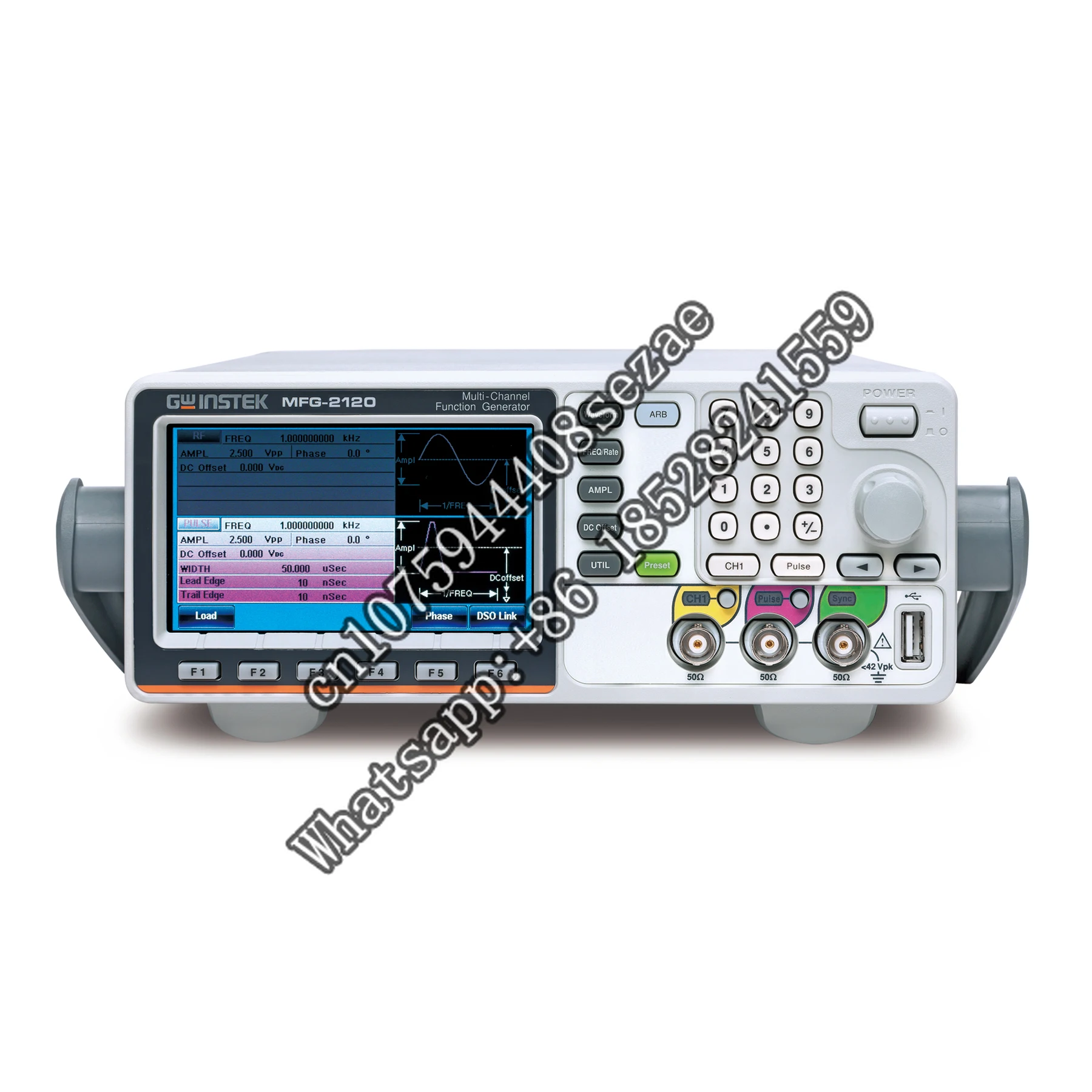 

MFG-2120 arbitrary waveform generator, output frequency 20MHz, sampling rate up to 200MSa/s