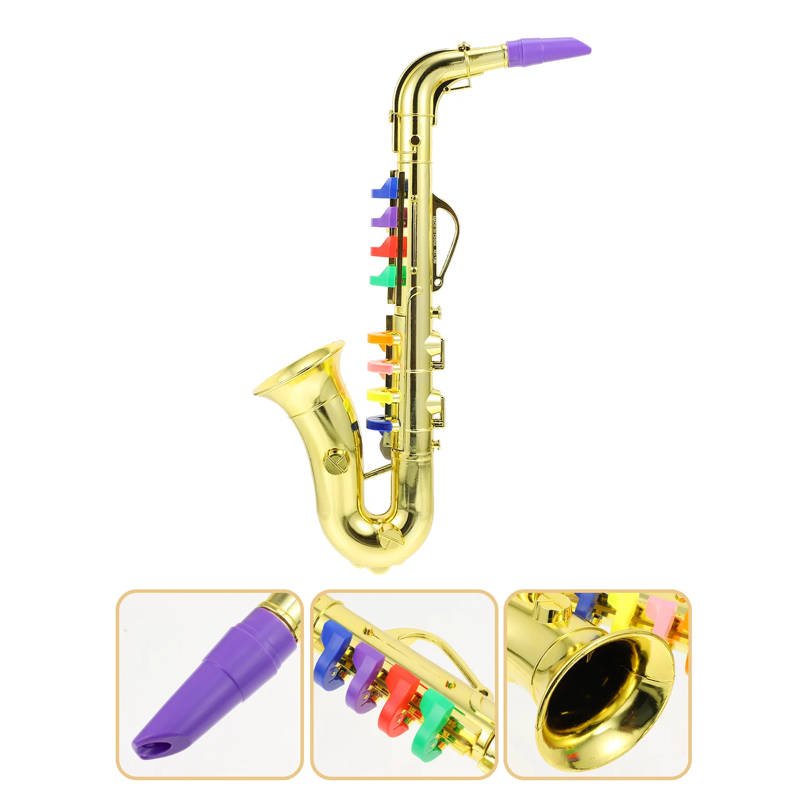 

Пластиковый измеритель саксофона, игрушки, музыкальный симулятор, музыкальный инструмент, Детская нежная модель, гальваническое покрытие для малышей