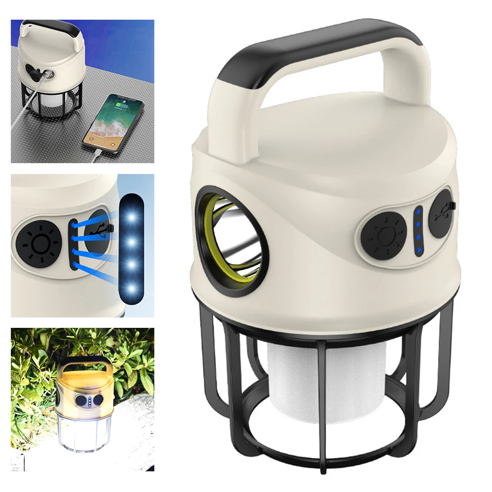 

Многоцелевой атмосферный светильник небольшой внешний аварийный светильник s Type-C перезаряжаемый аварийный внешний аккумулятор для пеших прогулок, приключений, барбекю