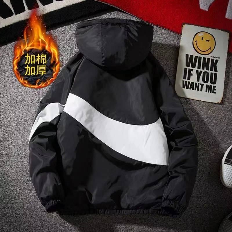 2021 New Men's Cotton-padded Jacket Winter Thick And Warm Male Jacket Korean Style Trendy Cotton Clothing Large Size Coat