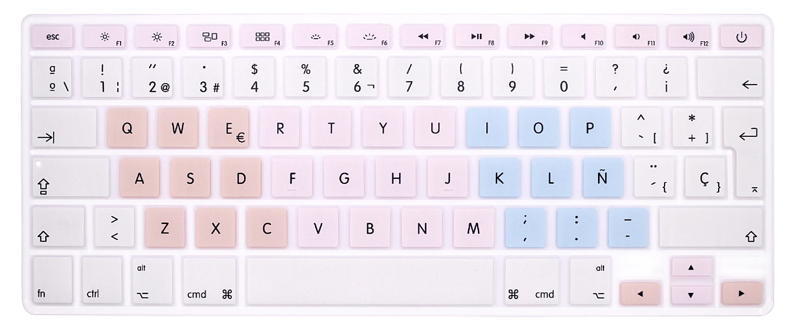 

HRH Spanish 3D Painted design Silicone Keyboard Cover laptop skin Protector for Macbook Air Pro 13 15 Retina thin EU Version