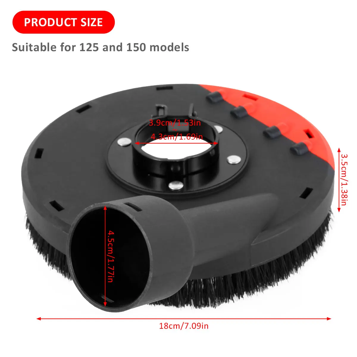 Угловая шлифовальная машина модель 100/125 пылезащитный кожух для бетона камня