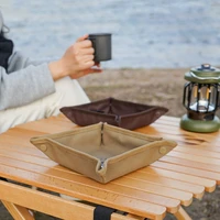 outdoor camping storage tray canvas bag portable naturehike travel equipment folding home storage box tissue sundries key tray
