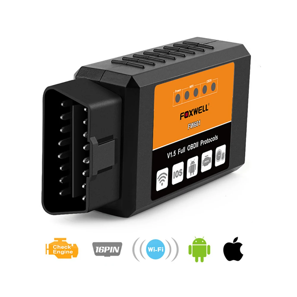 

FOXWELL OBD2 Scanner ELM327 V1.5 WiFi OBD Diagnostic Tool OBDII ELM327 Coder Reader ELM327 Scan Tool For Android iOS Smart Phone