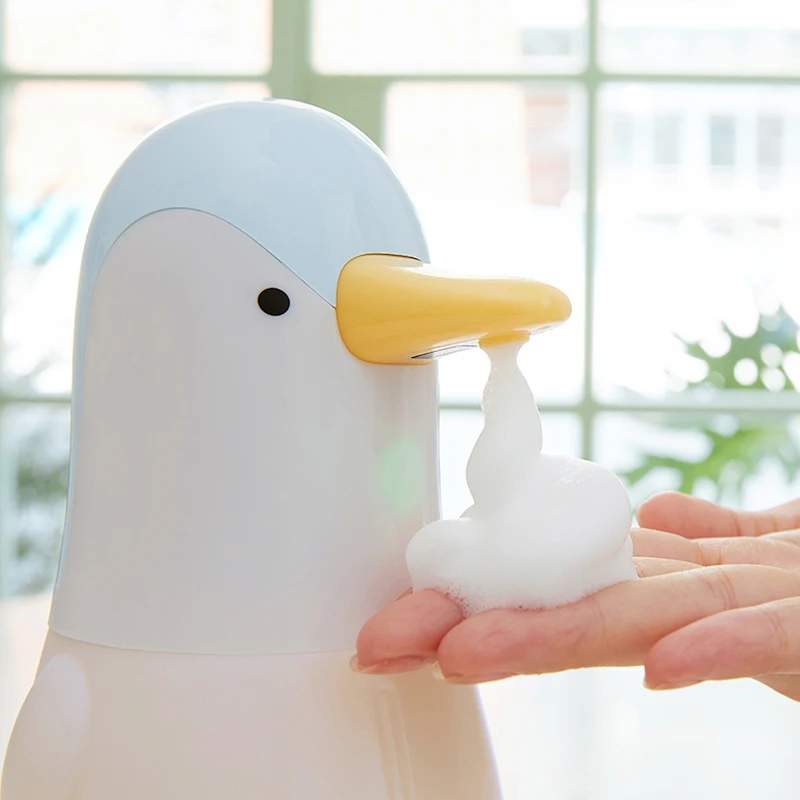 

Cute Penguin Hand Washer USB Charge Intelligent Sensor Foam Automatic Soap Dispenser Skin Friendly Bubbles For Kids Home Hygiene