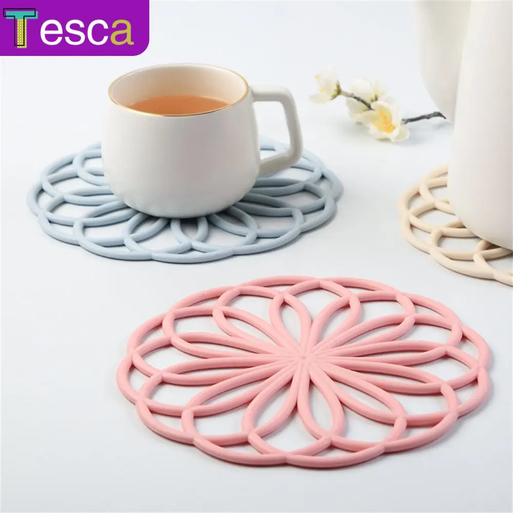 

Home Table Decor Cup Bowl Placemat Multi-purpose Tpr Insulation Mat Coaster Non-slip Washable Dining Plate Mats Double-sided